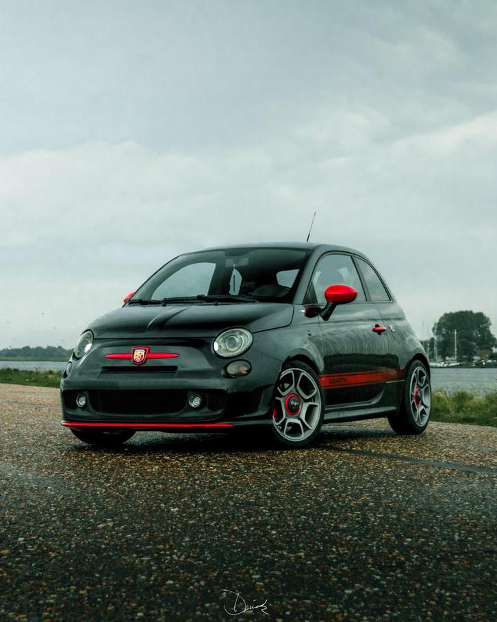 Fiat 500 1.4 Abarth Essessee 2009 Zwart, Auto's, Fiat, Particulier, Airbags, Airconditioning, Centrale vergrendeling, Climate control