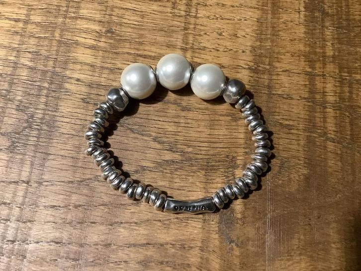 Uno de 50 armband z.g.a.n., Sieraden, Tassen en Uiterlijk, Armbanden, Zo goed als nieuw, Zilver, Zilver, Ophalen of Verzenden