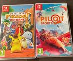 Nintendo Switch: Detective Pikachu Returns en Pilot sports, Avontuur en Actie, 1 speler, Eén computer, Ophalen of Verzenden