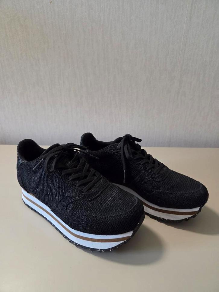Zwarte Woden Sneakers - Maat 37, Kleding | Dames, Schoenen, Zo goed als nieuw, Sneakers of Gympen, Zwart, Verzenden