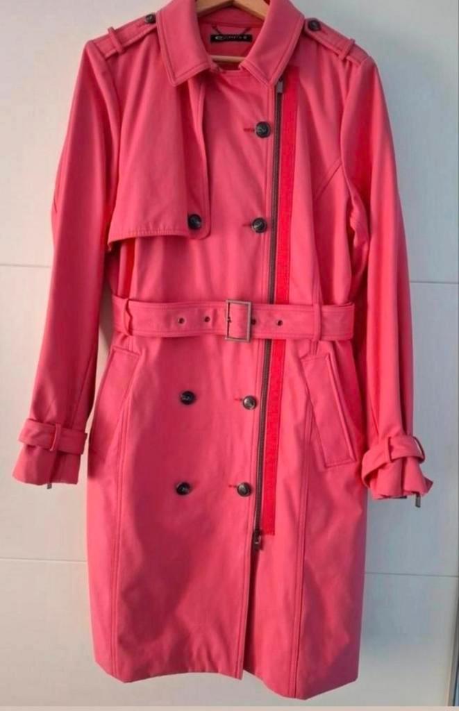 Fuchsia roze trenchcoat Expresso maat 42, Kleding | Dames, Jassen | Zomer, Zo goed als nieuw, Maat 42/44 (L), Roze, Ophalen of Verzenden