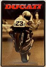 Ducati Nr 23 motor relief reclamebord van metaal wandbord