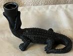 Kandelaar “ krokodil  “, Overige materialen, Gebruikt, Zwart, Ophalen of Verzenden