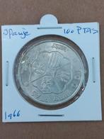 Espana 100 pesetas 1966 zilver, Postzegels en Munten, Munten | Europa | Niet-Euromunten, Ophalen of Verzenden, Overige landen
