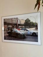 Grote ingelijste urban foto – Mercedessen in Berlijn, Ophalen of Verzenden, Zo goed als nieuw, Foto of Poster