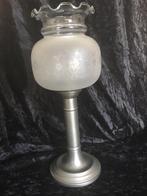 Tinnen tafelkandelaar/lamp, Antiek en Kunst, Ophalen of Verzenden