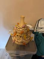 Tulpenvaas met vogels, Huis en Inrichting, Woonaccessoires | Vazen, Ophalen, Overige kleuren, Minder dan 50 cm, Glas