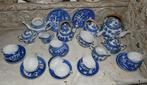 antiek miniatuur blauw-wit kinder / poppenservies, Antiek en Kunst, Ophalen of Verzenden