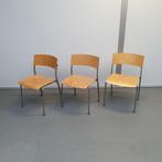 Set 3x Ahrend houten stoel - beuken kleur stoelen