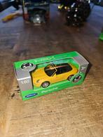Welly Porsche 911 Carrera S Geel 1:60, Ophalen of Verzenden, Nieuw, Auto, Welly