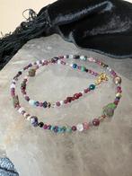 Robijn maansteen roze parel vuuropaal beschermt geluk magie, Sieraden, Tassen en Uiterlijk, Kettingen, Nieuw, Ophalen of Verzenden
