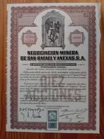 Aandeel Minera de San Rafael Y Anexas - Mexico - 1923, Ophalen of Verzenden, 1920 tot 1950, Aandeel