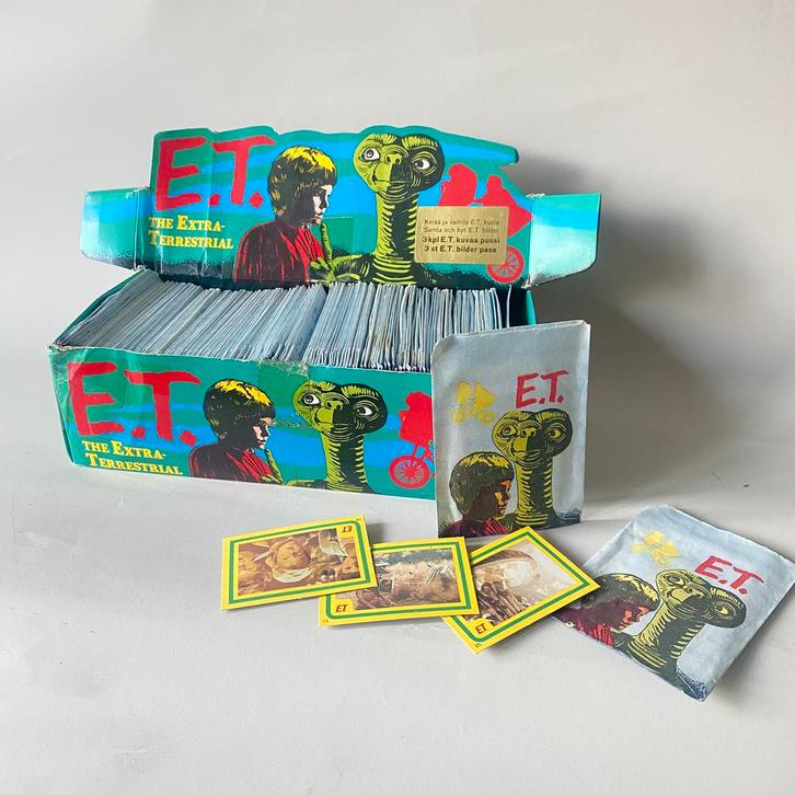 Vintage E.T. The Extra Terrestrial 1982 Monty plaatjes, Verzamelen, Film en Tv, Gebruikt, Overige typen, Ophalen of Verzenden