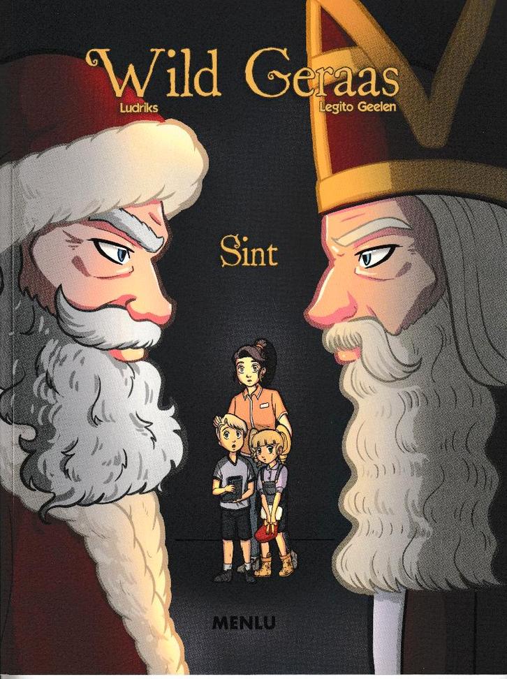 Wild Geraas, Sint / Menno Ludriks, Boeken, Stripboeken, Zo goed als nieuw, Eén stripboek, Ophalen of Verzenden