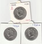 usa kennedy half dollar 1983d en 1999d 2x en 1996D, Losse munt, Verzenden, Noord-Amerika