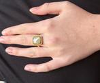Memorie antieke 18k gouden ring 19e eeuws haar werkje rouw, Sieraden, Tassen en Uiterlijk, Antieke sieraden, Ophalen of Verzenden