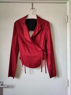 Wikkelblouse/-blazer met blote rug, Maat 38/40 (M), Ophalen of Verzenden, Rood, Cora Kemperman