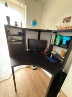 Corner desk with shelving, Huis en Inrichting, Bureaus, Ophalen, Gebruikt
