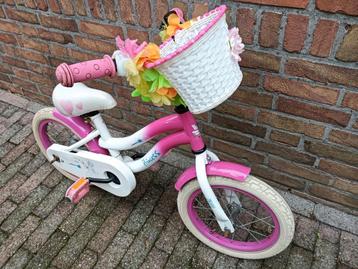 14 INCH MEISJES FIETS IN GOEDE EN NETTE STAAT zie omschrijv beschikbaar voor biedingen