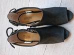 Michael Kors peep toe leather pump m7, Ophalen of Verzenden, Zo goed als nieuw, Zwart