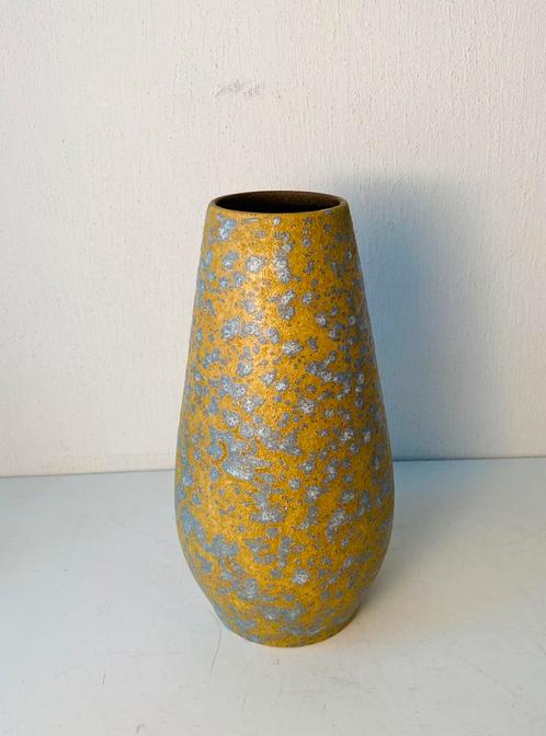 Scheurich keramiek vaas , jaren 70, Huis en Inrichting, Woonaccessoires | Vazen, Gebruikt, Geel, Minder dan 50 cm, Aardewerk of Porselein