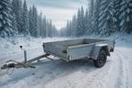 Aanhangwagen 750kg Enkelasser 255x125 #Onderhoudsvrij !!, Ophalen, Gebruikt
