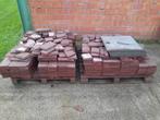 18m2 Rode tegeltjes en 6 grote arduinen tegels, Tuin en Terras, Tegels en Klinkers, Ophalen, Composiet, Zo goed als nieuw, 10 m² of meer