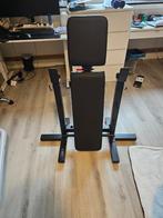Halterbank inklapbaar verstelbaar met haltersteunen, Sport en Fitness, Ophalen, Zo goed als nieuw, Benen, Fitnessbank