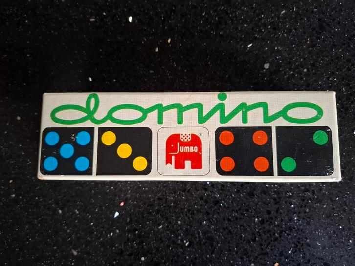Vintage Jumbo Domino Set, Hobby en Vrije tijd, Gezelschapsspellen | Overige, Gebruikt, Een of twee spelers, Drie of vier spelers