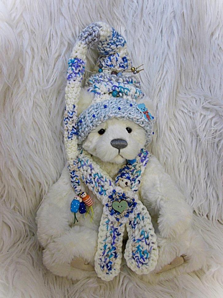 Berenmuts met sjaal voor Charlie Bears ea beren maat ca 38cm, Verzamelen, Beren en Cherished Teddies, Nieuw, Verzenden