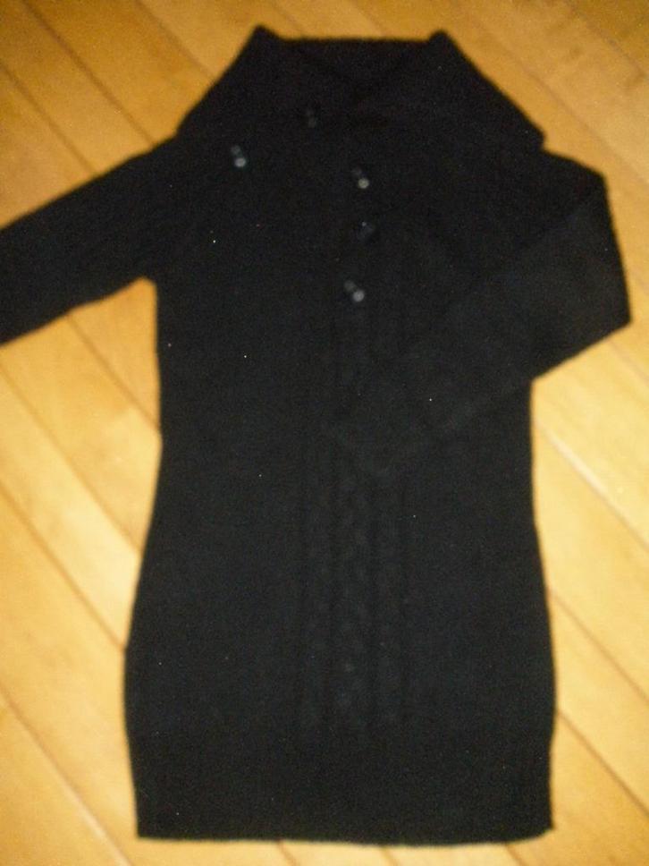 VERO MODA trui tuniek jurk zwart met kabels maat L, Kleding | Dames, Jurken, Zo goed als nieuw, Maat 38/40 (M), Zwart, Boven de knie