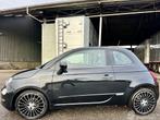 Fiat 500 0.9 TwinAir Turbo 80pk Lounge - pano - nap - clima, Auto diversen, Schadeauto's, 875 cc, Zwart, Handgeschakeld, Hatchback