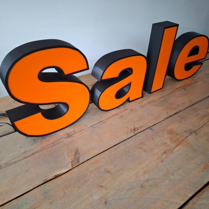 LED doosletters Sale Lichtbak licht reclame letters, Verzamelen, Merken en Reclamevoorwerpen, Zo goed als nieuw, Lichtbak of (neon) lamp