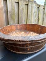 XL stoer sober landelijk olijfbak hoffz sfee aura peeperkorn, Ophalen, Gebruikt, Rond, Hout