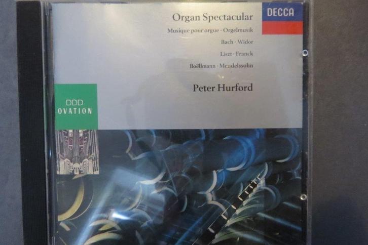 Cd orgel: Peter Hurford, Organ Spectacular, Widor, Liszt, Cd's en Dvd's, Cd's | Klassiek, Zo goed als nieuw, Kamermuziek, Classicisme