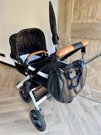 Leren Kinderwagen, Kinderen en Baby's, Kinderwagens en Combinaties, Overige merken, Gebruikt, Combiwagen, Duowagen