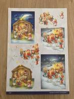 Kerst knipvel kerststal (2x), Hobby en Vrije tijd, Kaarten | Zelf maken, Ophalen of Verzenden, Nieuw, Kerst, Knipvel