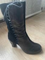 Jan Jansen Zwarte Leren Laarzen, Ophalen of Verzenden, Gedragen, Zwart, Lage of Enkellaarzen