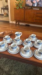 Mosa Maastricht kop en schotels blauw wit vintage, Antiek en Kunst, Antiek | Servies compleet, Ophalen of Verzenden