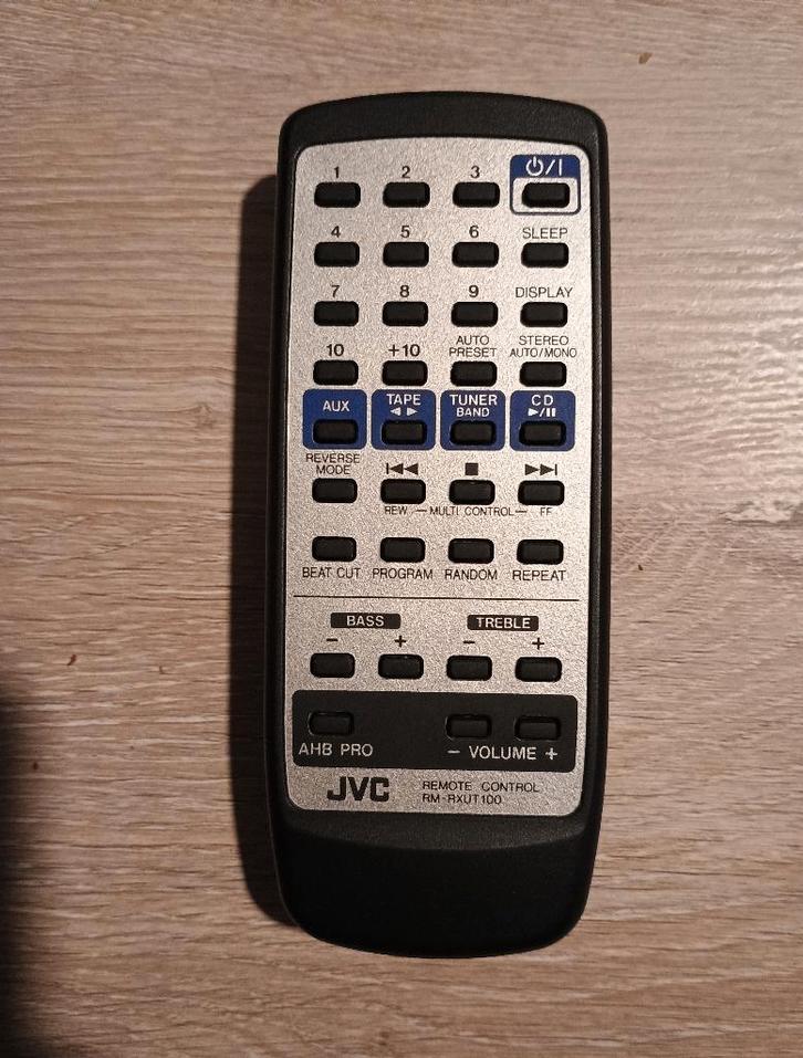 jvc rm-rxut100 afstandsbediening origineel rm rxut100, Audio, Tv en Foto, Afstandsbedieningen, Gebruikt, Origineel, Ophalen of Verzenden