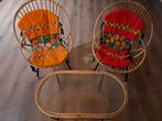 Vintage Rohé Noordwolde Rotan Stoel & Tafel Set, Antiek en Kunst, Ophalen