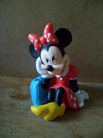 Disney Minnie Mouse kunststof spaarpot zittend op kussen 19c, Verzamelen, Disney, Ophalen of Verzenden, Mickey Mouse, Zo goed als nieuw