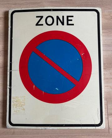 Verkeersbord Parkeer Zone 53 x 67 cm beschikbaar voor biedingen