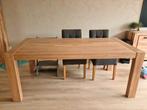 Massief eiken eettafel 190 x 100, Huis en Inrichting, Ophalen, Gebruikt, 100 tot 150 cm, Eikenhout