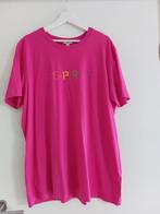 Esprit t shirt pink fuchsia met logo XXL, Kleding | Dames, T-shirts, Maat 42/44 (L), Esprit, Roze, Zo goed als nieuw