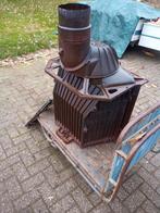 Jotul 18 inbouw kachel, Ophalen, Steen of Klei, 15 m² of meer, Dakpannen