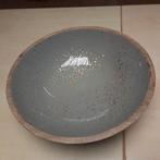 Sryle point  houten schaal binnenkant grijs goud gespikkeld, Huis en Inrichting, Ophalen of Verzenden, Zo goed als nieuw, Rond