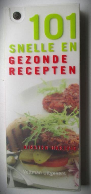 101 snelle en gezonde recepten~Waaier in hoesje~Receptenwaai beschikbaar voor biedingen