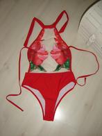 backless halter badpak - bikini - rood badpak A-B cup {S}, Nieuw, Badpak, Verzenden, Rood