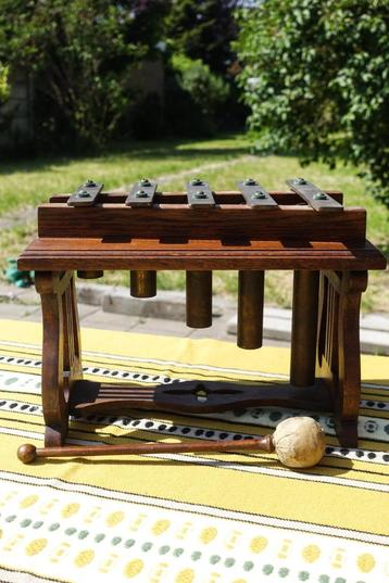 antieke brass 5 key marimba / xylophone beschikbaar voor biedingen